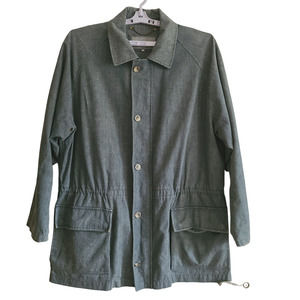 HICKEY FREEMAN 100% Linen Storm‎ System Zip Front Anorak Jacket Men's XXL
